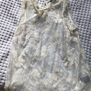 Shear tank with undershirt